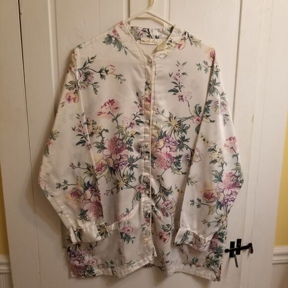 Vintage Delicates brand blouse cotton blend size large 16-18 - Picture 7 of 11